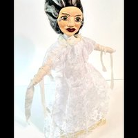 Bride of Frankenstein  - OOAK Art Doll - Spooky Women