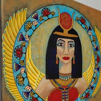 Goddess Isis Wall Art - Original Painting 12x12