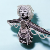 Seven Sisters Pleiades - Electra -  OOAK Celestial Beaded Art Doll