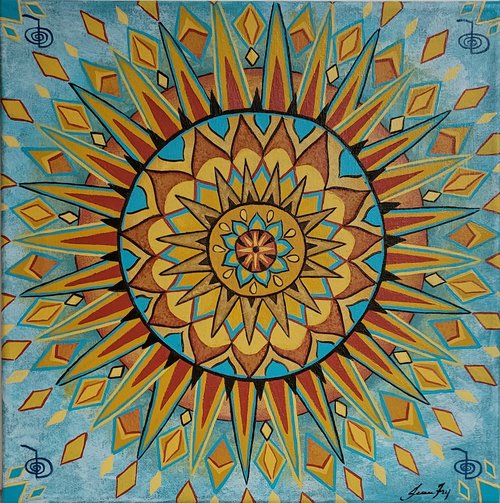 Cho Ku Rei - Original Mandala Painting 12x12