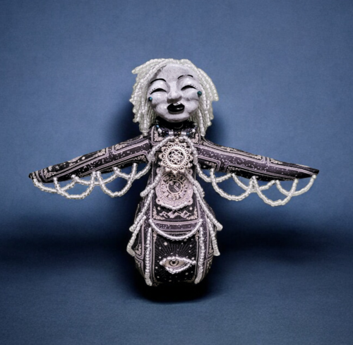 Seven Sisters Pleiades - Electra -  OOAK Celestial Beaded Art Doll